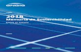 Memoria de Sostenibilidad - ENGIE en España · y operación de parques eólicos, sino también en la propia construcción de instalaciones y en una eficiente gestión de la energía.