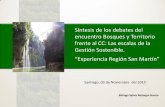 Presentación de PowerPointconferencias.cepal.org/seminario_resiliencia/Martes 3/Pdf/Sylvia... · regional o local, la capacidad de resiliencia de los bosques y territorios ya sea