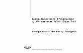 Educación Popular y Promoción Social Fe... · 85 1. Profundización de los Fundamentos de la Identidad y Misión 86 2. Desarrollo de la Propuesta Educativa y de Promoción Social