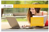 INTERNACIONAL - Unab Online · Hoy es la universidad más grande de Chile en número de alumnos (45.000), Cuenta con más de 70 carreras, además de programas diurnos y vespertinos.
