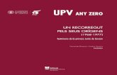 UPV UPV ANY ZERO · M’agradaria agrair el valuós treball realitzat per totes les persones que han fet possible la publicació d’aquest llibre, que ens permet conservar una de-tallada