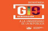 BIENVENIDA - Bienestar · BIENVENIDA GENERACIÓN 2019 ... Es una institución pública a nivel nacional que ofrece enseñanza superior en todas las áreas del conocimien-to y la cultura.
