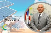 Presentación de PowerPoint - CNE · Visita de los señores Fernando Joffre, Dania Fermín y William Ferlan de la empresa CISNEROS construirá en Vicente Noble, Barahona, el Parque