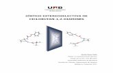 SÍNTESI ESTEREOSELECTIVA DE CICLOBUTAN-1,2-DIAMINES · En el present treball de màster s’ha dut a terme la síntesi estereoselectiva de ciclobutan-1,2-diamines protegides ortogonalment.