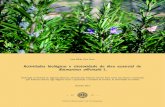 Actividades biológicas e citotoxidade do óleo essencial de ... · O Alecrim (Rosmarinus officinalis L.) é uma espécie aromática medicinal pertencente à família das Lamiaceae