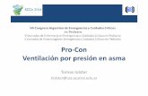Asma pro-con Iolster y Cuidad… · Robin G et al. Efficacy, results, and complications of mechanical ventilation in children with status asthmaticus . Pediatr Pulmonol , 1991 López-HerceJ