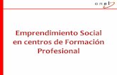 Emprendimiento Social en centros de Formación Profesional · 2019-03-22 · el emprendimiento social en diferentes centros de FP de Navarra, durante el curso académico 2017- 2018.