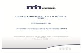 CENTRO NACIONAL DE LA MÚSICA (CNM) DE-0448-2018 Informe ... CNM… · DE-604-2016 CNM: Presupuesto ordinario 2017 Página 1 de 1 CENTRO NACIONAL DE LA MÚSICA (CNM) DE-0448-2018