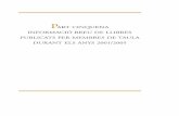 PART CINQUENA INFORMACIÓ BREU DE LLIBRES PUBLICATS … · 317 berNat i baldoví, josep, El mocador, miracle de Sant Vicent Ferrer.Edició a cura d’Enric-Miquel Casado i Navarro.