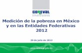Presentación de PowerPoint - CONEVAL...Michoacán 598.0 650.3 Zacatecas 164.1 115.3 Estados Unidos Mexicanos 12,964.7 11,529.0 Entidad federativa Miles de personas Entidad federativa