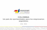 COLOMBIA - Agencia Pro Córdoba...Un mercado de consumo atractivo: Colombia tiene una de las poblaciones más grandes de la región 136 232 248 254 320 321 324 326 ...