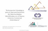 para el Aprovechamiento de Oportunidades Identificadas en .... ARTICULACION ESTRATEGICA.pdf · ENTREPRENEURS COLOMBIA Conferencistas: Javier Andrés Vásquez, Juan Carlos López,
