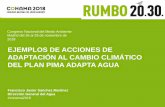 EJEMPLOS DE ACCIONES DE ADAPTACIÓN AL CAMBIO … · 2018-12-13 · Escenario idóneo para desarrollo actuaciones de adaptación y sensibilización . RESERVAS NATURALES FLUVIALES