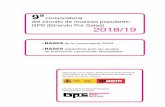 2018/19 - Girando Por Salas · • BASES de la convocatoria GPS9 • BASES especíÀcas para las ayudas de producción y promoción discográÀca 9ª convocatoria del circuito de