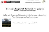 Gerencia Regional de Salud Moquegua · GERENCIA REGIONAL DE SALUD MOQUEGUA ACTIVIDADES REALIZADAS •El 24/07/19, reunión de gestión conjunta MINSA con director Regional de Salud
