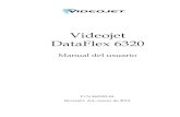 Videojet DataFlex 6320...La política de Videojet Te chnologies Inc. es fabricar sistemas y suministros de impresión/codificación que cumplan estándares exigentes de funcionamiento