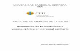 UNIVERSIDAD CARDENAL HERRERA CEU · Title: Prevención de la insuficiencia venosa crónica en personal sanitario Author: Beatriz Poyatos Pérez Subject: Trabajo Fin de Grado (TFG)