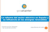 La reforma del sector eléctrico en España y su influencia ... · marginalistas 13 La mayoría de mercados eléctricos son marginalistas (Baleares no lo es) La última central necesaria
