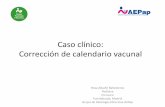 Caso clínico: Corrección de calendario vacunal · 2018-12-24 · Caso clínico: Corrección de calendario vacunal Rosa Albañil Ballesteros Pediatra CS Cuzco Fuenlabrada, Madrid