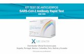 KIT TEST DE ANTICUERPOS SARS-CoV-2 Antibody Rapid Test · Un test con marcado CE y con certificado ISO 13485 que se utiliza como ayuda para permitir a los profesionales médicos determinar