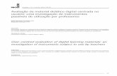 Avaliação de material didático digital centrada no …447 Godoi, K. A. Padovani, S. Avaliação de material didático digital centrada no usuário: uma investigação de instrumentos