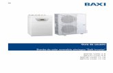 Guía de usuario - Baxi · 6 iMPI V200 7682713 - v05 - 20082018. 1.4 Seguridad frigorífica Advertencia Fluido frigorífico y tuberías: Usar únicamente fluido frigorífico R410A