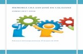 MEMORIA CRA SAN JOSÉ DE CALASANZcra-sanjosedecalasanz.centros.castillalamancha.es/...Educación Primaria en la comunidad autónoma de Castilla La Mancha para el curso 2017-2018. ...