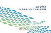 개최현황 국제회의 개최현황 - Visit Korea...2017년 국제회의 개최실적 조사 제 1장 조사 개요 - 5 - Ⅱ. 국제기구 소개 및 통계 기준 1. 국제기구