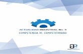 ACTUALIDAD INDUSTRIAL No. 3 COMPETENCIA VS COMPETITIVIDAD · y la competitividad del país en el concierto global. El Estado y la libre competencia La Constitución Política de Colombia