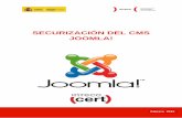 SECURIZACIÓN DEL CMS JOOMLA! · implementación de un portal web con el gestor de contenidos Joomla!, esperando que las recomendaciones y pautas que aquí se reflejan, ayuden a mejorar