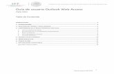Guía de usuario Outlook Web Access - Gobierno | gob.mx€¦ · Guía de usuario OWA 3 2010 1.- Autenticación: Outlook Web Access OWA permite usar un explorador web para obtener