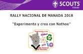 RALLY NACIONAL DE MANADA 2018 - Scouts · Edad entre los 7 (cumplidos) y 11 años no cumplidos antes del 2 de diciembre. ... 2 padre/madre de familia por cada 6 niños/as. ... La