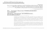Dr. Jorge David FERNÁNDEZ- GÓMEZ* María Teresa GORDILLO- … · 2017-09-05 · María Teresa GORDILLO- RODRÍGUEZ* Asistente Honorario. Universidad de Sevilla. España. teresagordillo@us.es