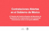 Contrataciones Abiertas en el Gobierno de México€¦ · 27. Promover el uso de sistemas electrónicos para compras gubernamentales, contrataciones de servicios y obras ... de los