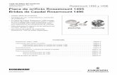 Placa de orificio Rosemount 1495 Bridas de Caudal ......• Cumple los requisitos de al ta presión y temperatura hasta la Clase ANSI 2500 • Cumple ASME B16.36 • Conexiones bridadas