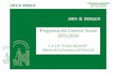 Programación General Anual 2015/2016 - Junta de Andalucía€¦ · calendario escolar para el curso 2015/16 en todos los centros docentes sostenidos con fondos públicos a excepción