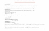 Definición de derivada - Matematicas Online · 2016-04-07 · Ejercicio nº 6.- Calcula la derivada de la función: f x 4x3 1 Solución: 4 1 6 2 4 1 12 12 2 4 1 1 ' 3 2 2 x x x x