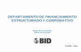 DEPARTAMENTO DE FINANCIAMIENTO ESTRUCTURADO Y …SCF es responsable de las operaciones de financiamiento del Grupo BID con inversiones privadas que operan en casi todos los sectores