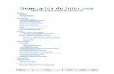 Generador de Informes€¦ · I n t r o d u c c i ó n El generador de informes tiene como objetivo permitir al usuario de LIBRA crear y organizar sus propios listados. Desde la versión