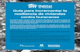Guía para incrementar la resiliencia de viviendas contra huracanes · 2020-04-30 · resiliencia de viviendas contra huracanes De manera sencilla, esta guía explica soluciones importantes