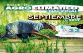 NACIONAL SEPTIEMBREn Agroclimático 33 - Septiembre 2017.pdf4 De acuerdo con los análisis del Instituto de Investigación Internacional para Clima y Sociedad (IRI, por sus ... La