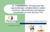 E-TWINNING: Proyectos de aprendizaje colaborativo entre ...blog.educastur.es/equiposdirectivos/files/2010/01/... · trabajo en colaboración de todo el profesorado en pares curriculares
