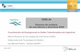 DNS - IPv6 · DNS.Ar Sistema de análisis de servidores y dominios DNS Question (Consulta) Answer (Respuesta) Authority (Autoridad) Additional (Campo con inf. adicional) Principales