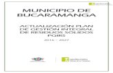 MUNICIPIO DE BUCARAMANGA · municipio de bucaramanga actualizaciÓn plan de gestiÓn integral de residuos sÓlidos pgirs 2016 – 2027