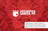 Presentación de PowerPoint€¦ · •Fecha: 04 de julio . Congreso técnico Copa Santa Fe 2019-Clausura (Jueces) •Lugar: Auditorio Casa Cardenal •Hora: 2:00 pm •Fecha: 05