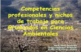 Competencias profesionales y nichos de trabajo para ... · 1 Competencias profesionales y nichos de trabajo para Graduados en Ciencias Ambientales . María Pérez Fernández Universidad