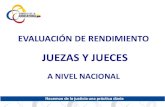 JUEZAS Y JUECES - Gob · 2014-05-26 · y jueces evaluados, en el término de quince días contados a partir de la recepción de la documentación; y, - Elaborar y suscribir el informe