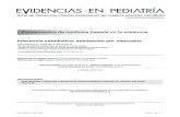 Fundamentos de medicina basada en la evidencia€¦ · Inferencia estadística: estimación por intervalos Ochoa Sangrador C1,, Ortega Páez E2, Molina Arias M 3 1Servicio de Pediatría.