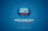 Felicitación - Hospital de San Carloshospitalsancarlos.cl/.../2015/05/...Cuenta_Publica.pdf · Para el 2015, se espera realizar mantención a un . 73% del total del equipamiento