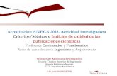 Biblioteca Universidad de Sevilla - Acreditación …Ingeniería. Acreditación ANECA 2018 3 Artículos * Factor de Impacto de las revistas, Cuartiles/Terciles y Posición en la Disciplina: